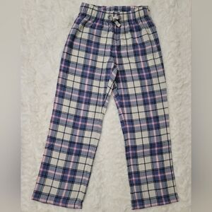 Gap Girl Plaid Blue/Pink/Cream/Black PJ Pants Size 6 NWOT